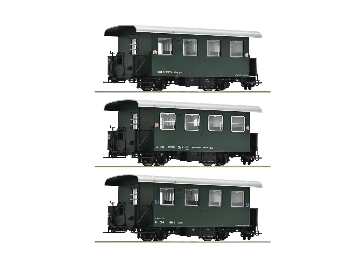 Coffret 3 voitures Autrichiennes HOe ROCO-6240001