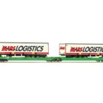 Wagon double articulé porte remorque Mars Logistics ROCO-6600005