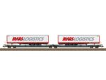 TRIOX-24472 Double wagons porte remorques Mars Logistics H0