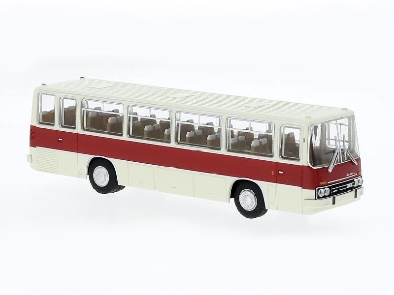 BREKINA-59660 Car IKARUS 288-71 Rouge et blanc 1972 HO Autocar IKARUS 255.71 BREKINA-59660