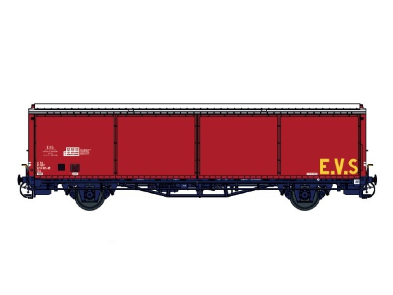 Wagon EVS rouge LS MODELS-30691
