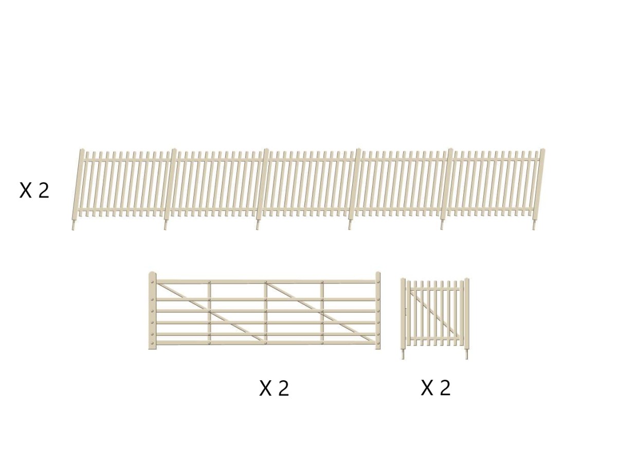 Rampes et portes piquets béton RATIO-432A