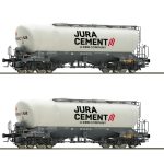 Coffret de 2 wagons Silos Jura Cement ROCO-6600191