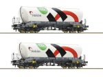 Roco-6600192 Coffret wagons silos Holcim