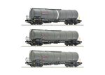 Roco-6600197 Wagons citerne NACCO en coffret de 3