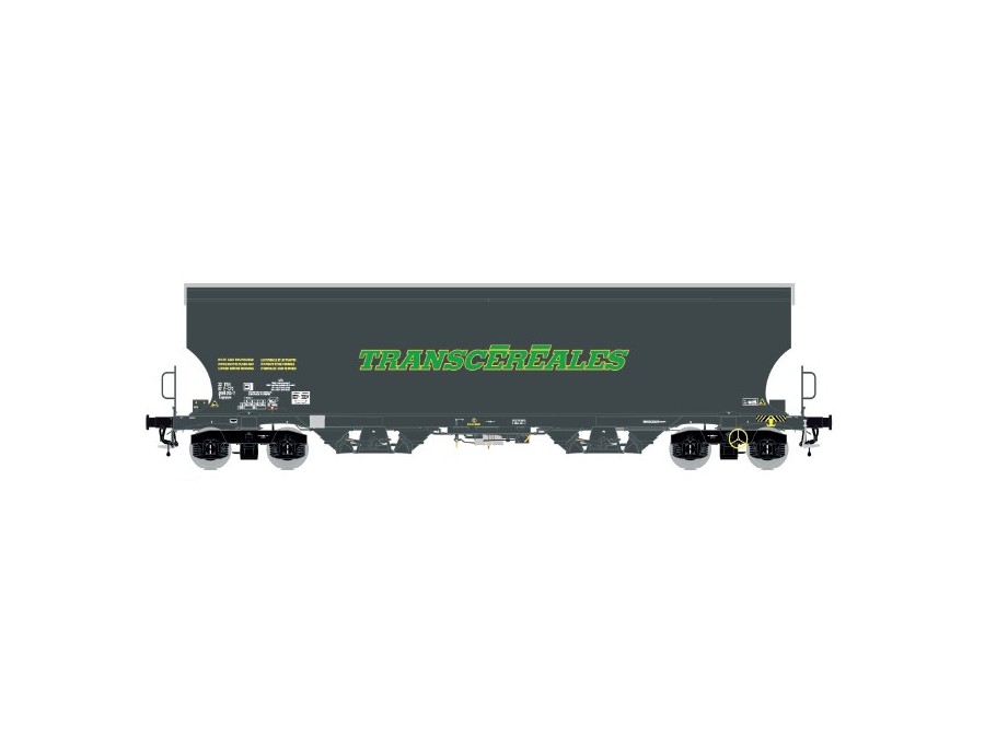 Wagon céréalier gris foncé TRANSCEREALES LS MODELS-30590