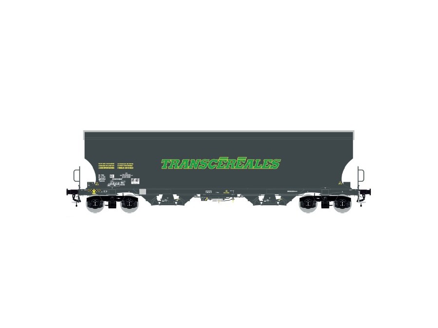 Wagon céréalier gris foncé TRANSCEREALES LS MODELS-30591