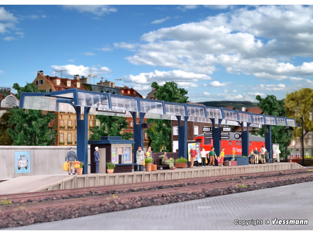 Quai couvert HO de gare voyageurs VOLLMER-43532