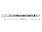 VOLLMER-43562 Dimensions quai couvert de gare Baden Baden 1,22m HO