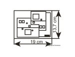 VOLLMER-43694 Dimensions maison avec boutique éclairée HO