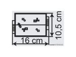 VOLLMER-43805 Dimensions maison de cheminots immeuble en briques rouges HO