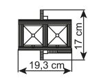 VOLLMER-45720 Dimensions distributeur de charbon 2 voies HO