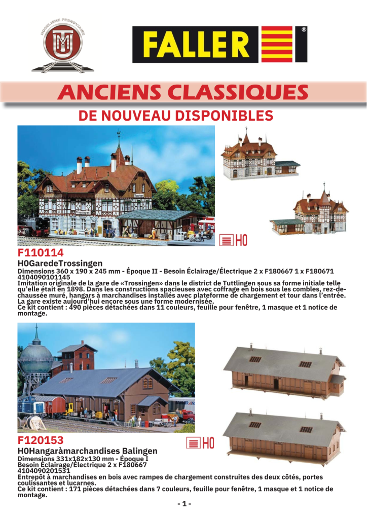 🎉 Faller ressuscite ses modèles classiques !
