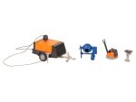 FALLER-180344 Lot d'engins de chantier HO