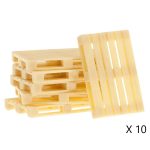 Echelle HO Lot de 60 palettes Parfait pour agrémenter une scène de chargement devant un entrepôt ou une usine.