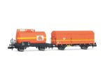 ARNOLD-HN6679 Set de wagon citerne et wagon couvert Colas Rail