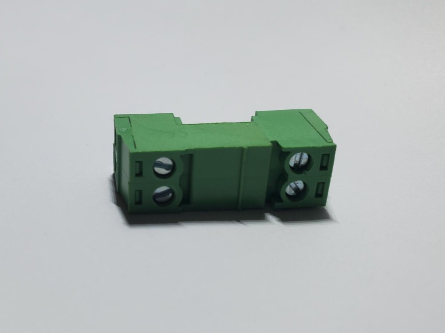 UTM-2PMF3.81 Connecteur male femelle 2 poles enfichables et à vis Connecteur 2 pôles enfichables male femelle à vis UTM-2PMF3.81