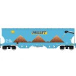 Wagon céréalier MILLET à trémies soleil LS MODELS-30592