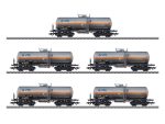 MARKLIN-46465 coffret de 5 wagons citernes de chlore gazeux VTG