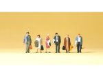 PREISER-79140 Voyageurs debout avec bagages - 6 figurines N