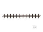 BUSCH-12305 boite de 2 rails droits 133,2mm