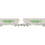 TRANSCÉRÉALES CAF GRAINS sur les 2 wagons