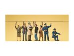 PREISER-10405 Voyageurs debout dans le bus - 7 figurines HO