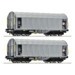 Coffret de wagons à bâche coulissante ROCO-6600144