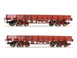 Roco-6600224 Coffret 2 wagons à ridelles basses époque 3 et 4
