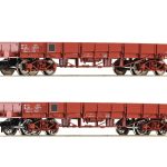 Coffret de wagons plats à ridelles basses de la SNCF ROCO-6600224