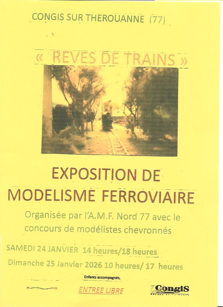 🚂 ÉVÉNEMENT : L’expo "Rêves de Trains" débarque à Congis ! 🚂