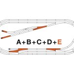 Set ROCO Line E de voies complémentaires ROCO-42023