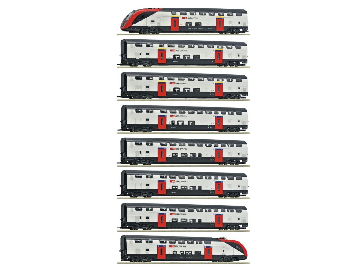 Coffret Train à impériale RABe 502 Suisse ROCO-7710007