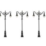 Lampadaires doubles style ancien fonte et fer forgé FALLER-180106