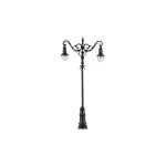 Lampadaire double style ancien fonte et fer forgé FALLER-180206