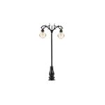 Lampadaire ancien double style fonte et fer forgé FALLER-180206