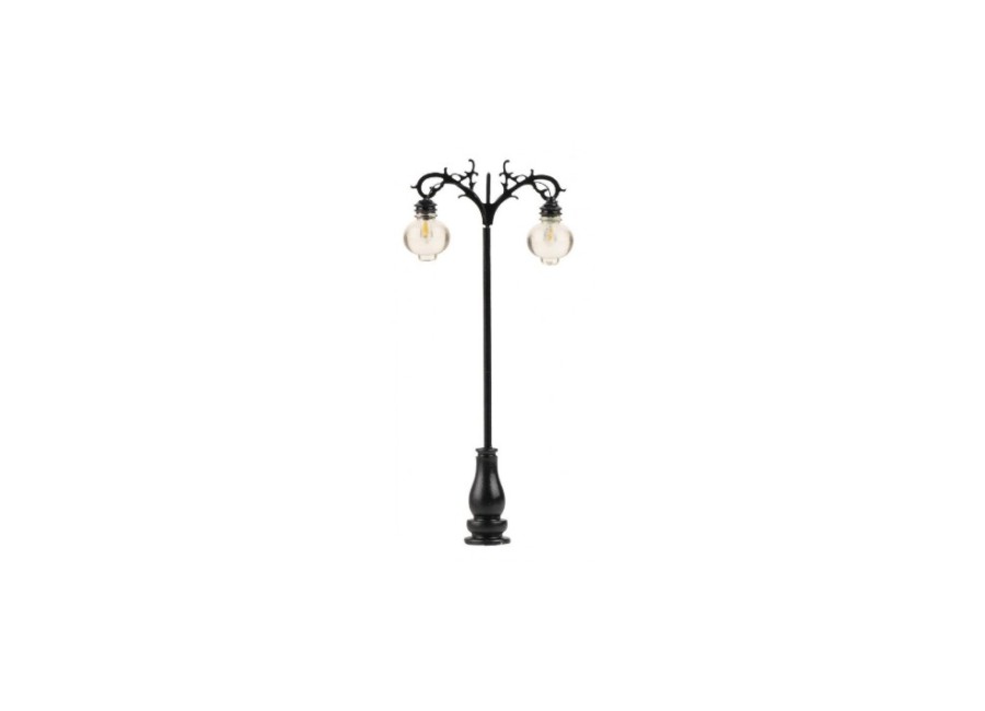 Lampadaire ancien double style fonte et fer forgé FALLER-180206