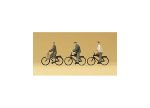 PREISER-79087 Cyclistes - 3 figurines sur vélo N