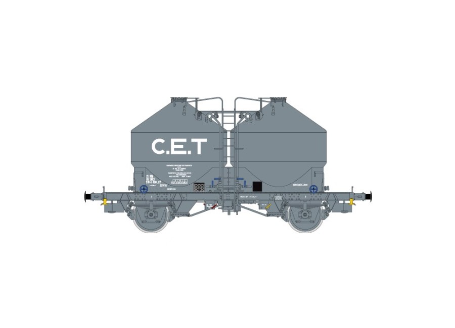 Wagon cimentier CET R37-HO43112