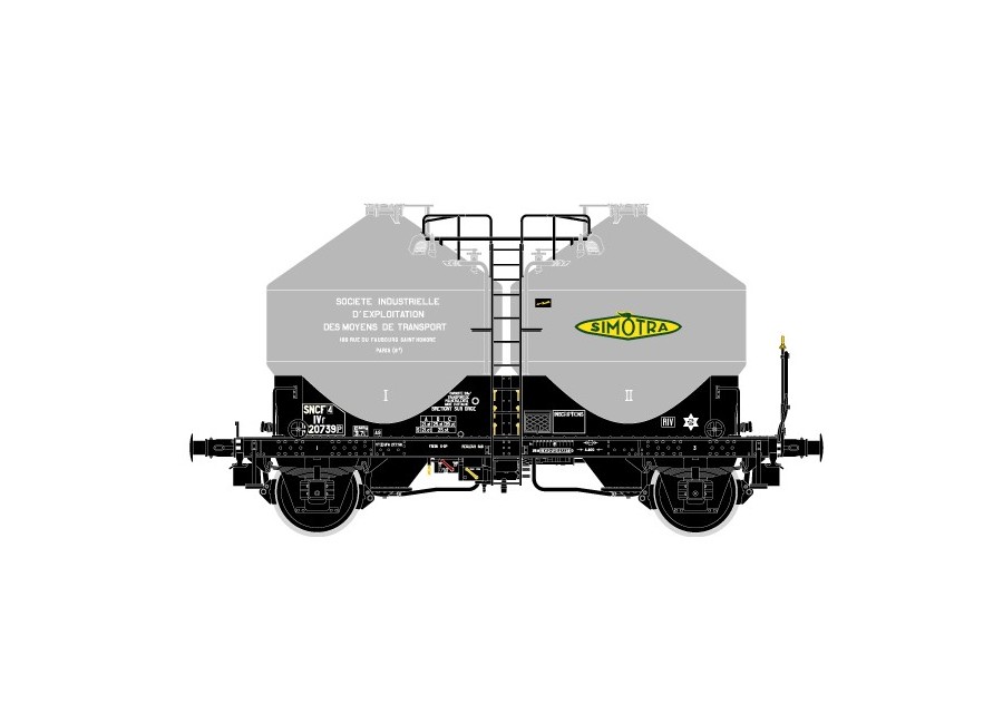 Wagon cimentier SIMOTRA R37-HO43119
