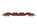 JOUEF-HJ6308 Wagon à ridelles et ranchers SNCF chargé de bogies Y25