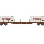 Wagon plat porte conteneurs Citroën JOUEF-HJ6310