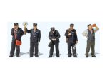 PREISER-10814 Employés de chemin de fer RhB - 5 figurines HO