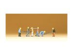 PREISER-79034 Ouvriers ferroviaires portant des traverses - 6 Figurines N