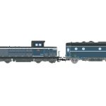 Locomotive diesel BB 66013 et fourgon chaudière JOUEF-HJ2474