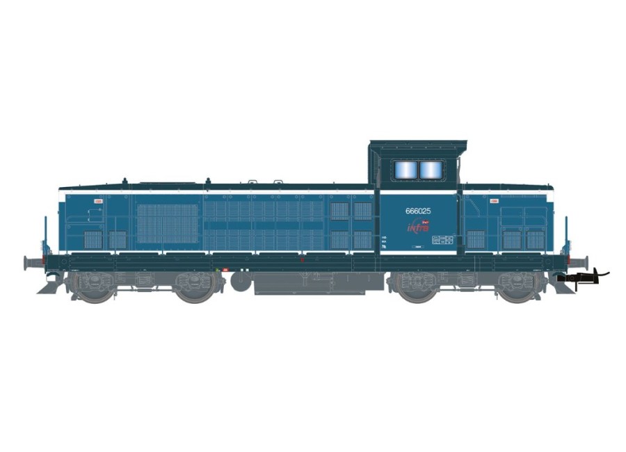 JOUEF-HJ2475S locomotive diesel 666025 Digital Sound époque VI Locomotive diesel BB 666025 JOUEF-HJ2475S