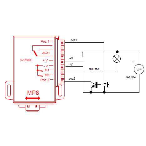 Moteur lent d’aiguillage & accessoires MTB-MP8 UTMMG Moteur lent d’aiguillage & accessoires MTB-MP8