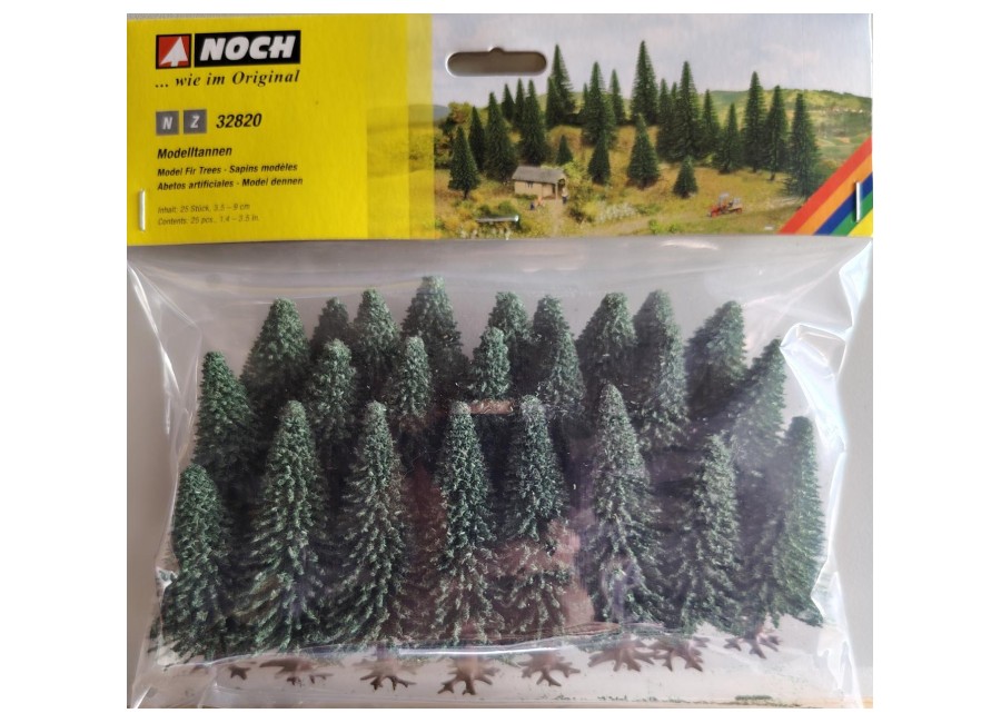 NOCH-32820 Sapins 3,5 à 9cm 25 pièces Z et N Sapins 3.5 à 9cm NOCH-32820