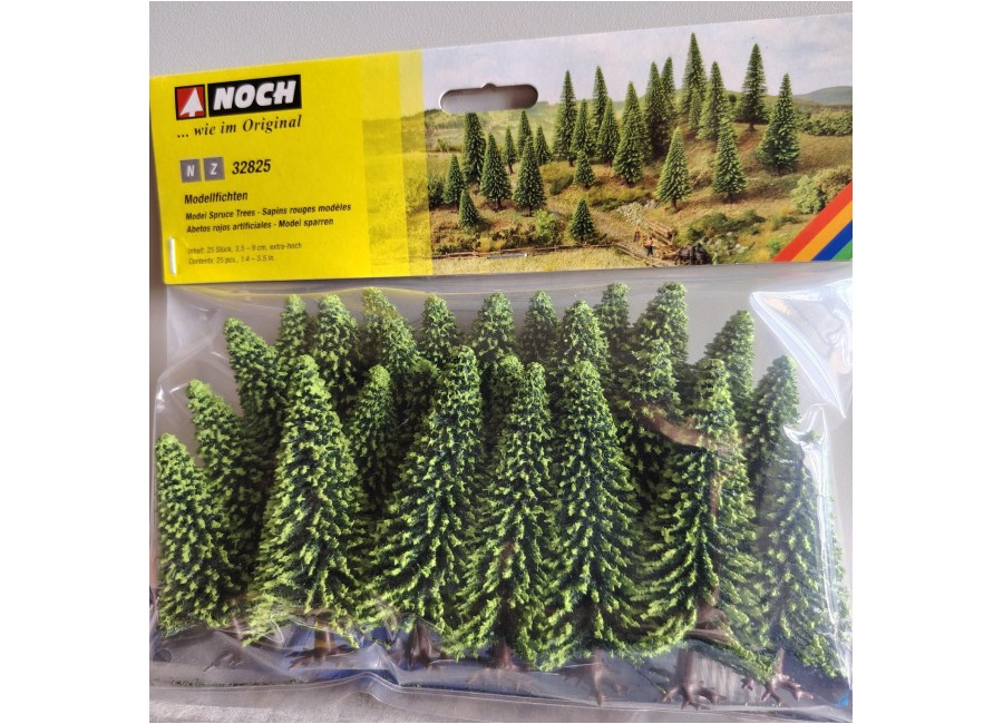 Sapins rouges 3.5 à 9cm NOCH-32825