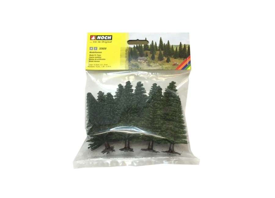 NOCH-32920 Sapins 3,5 à 9cm avec pieds 10 pièces Z et N Sapins 3.5 à 9cm NOCH-32920